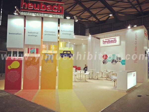 China coatings trade show displays stand builder