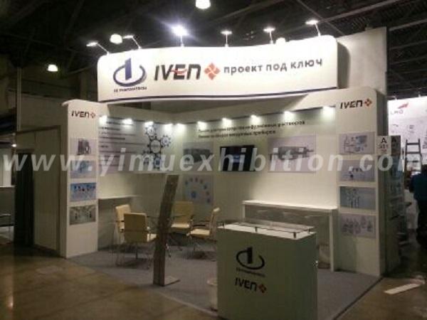 Exhibits booth display in Russia